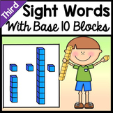 Third Grade Literacy Centers with Base Ten Blocks {41 Words!}