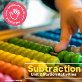 Hands-On Math: Subtraction Station Activities