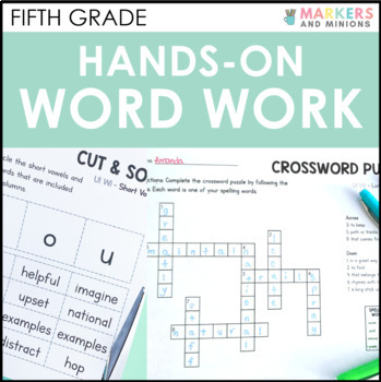 Preview of Hands-On Word Work Activities (Benchmark Advance, Fifth Grade, Unit 1)
