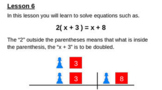 Hands on Equations Lesson 6 (Google Slides) 