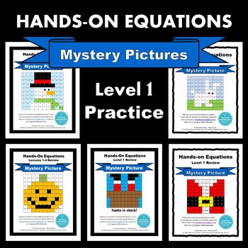 Preview of Hands-on Equations Level 1:  Mystery Pictures Bundle