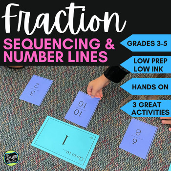 Preview of Comparing Fractions and Fraction Number Line Activities - 3 Hands On Lessons