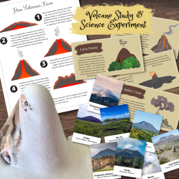 Preview of Hands-on Interactive Volcano Bundle Study: Types, Formation and Famous Volcanos