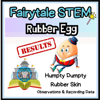 Preview of Rubber Egg | Fairytale STEM | Recording Data | Making Observations