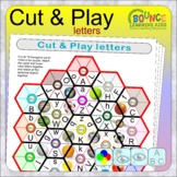 Cut & play letters puzzles (match the upper and lower case