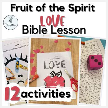 Preview of Hands-on Love Lesson - Fruit of the Spirit Activity - Recognizing Letters