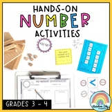Hands on Math activities - Number sense Math centres Grade 3 - 4