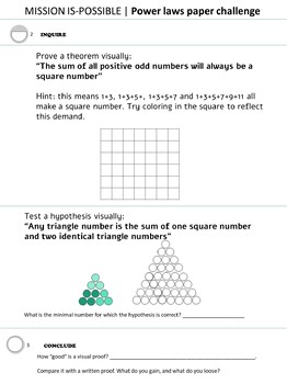 visual math with doodles hands on independent worksheet