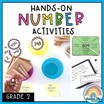 hands on math activities number sense math centres grade 2 tpt