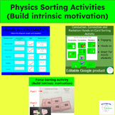 Hands on Physics - Sorting Activities (Kinematics, Heat Tr