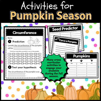 Preview of Hands-on Pumpkin Investigation | STEM focused Cross-curricular Fall Pumpkin Fun