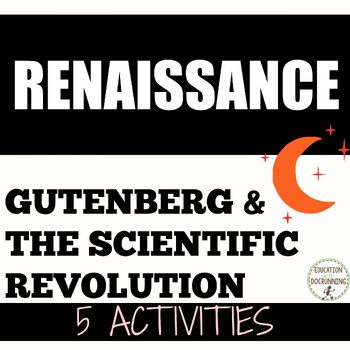 Preview of Scientific Revolution Activities plus Printing Press
