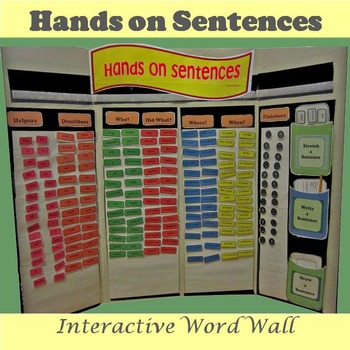 Preview of Hands on Sentences Interactive Word Wall