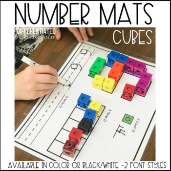 Preview of Hands-on Snap Cube Number Mats