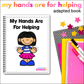 Preview of Hands to Self Social Story Safe Hands Adapted Book Adaptive Special Education