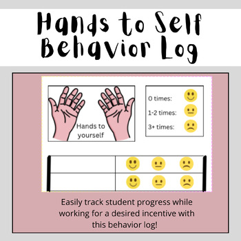 Preview of Hands to Self - Behavior Management Tool