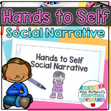 Hands to Self Social Narrative Coloring Book | No Hitting Story