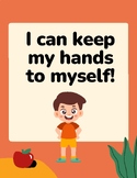 Hands to Self Social Story (Individual - Kindergarten - boy)