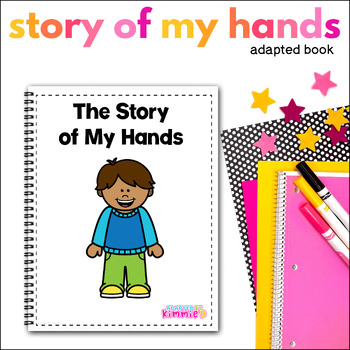 Preview of Hands to Self Social Story Special Education Safe Hands Adapted Book Activity