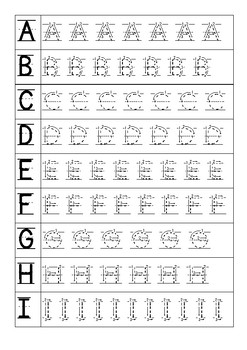 Preview of Handwrite alphabet uppercase