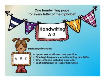 Preview of Handwriting A-Z