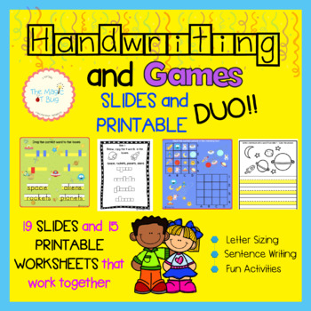 Preview of Handwriting Activities Slides and Printables-  Motor Planning - OT