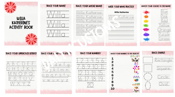 Preview of Handwriting Activity Book- Girl and Boy Options