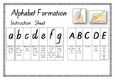 Handwriting: Alphabet Formation