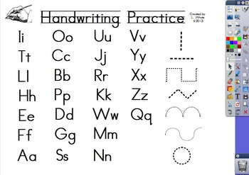 Preview of Handwriting Alphabet and Fine Motor Flipchart