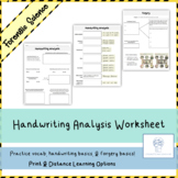 Handwriting Analysis Worksheet - Printable & Digital!