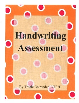 Preview of Handwriting Assessment Occupational Therapy Fine Motor Skills