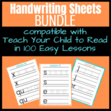 Handwriting BUNDLE compatible w/ Teach Your Child to Read 