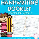 Handwriting Booklets - TASMANIAN PRINT Font