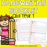 Handwriting Booklets - Year 1 Queensland Font