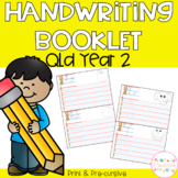 Handwriting Booklets - Year 2 Queensland Font