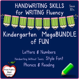 Handwriting Bundle - Kindergarten Letters & Numbers