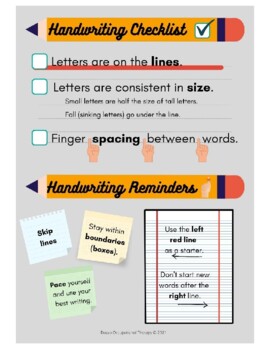 Preview of Handwriting Checklist- Full Size