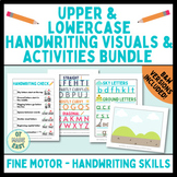 Handwriting Checklist, Upper and Lowercase Visuals, and Lo