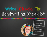 Handwriting Checklist: Write, Check, Fix.