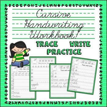 Cursive Handwriting Practice | Alphabet, Words and Sentences | Trace