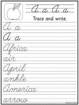Tracing Cursive Sentences Worksheets - Sentence Tracing Worksheets