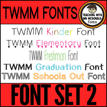 Handwriting Font Pack 2 | TWMM Fonts by TWMM | TPT