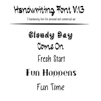 Preview of Handwriting Font v.13