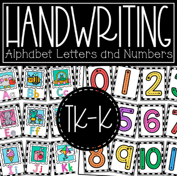 Preview of Handwriting Formation Posters {Letters + Numbers}