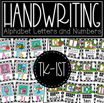Preview of Handwriting Formation Posters {Letters + Numbers}