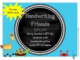 Handwriting Friends 46 page MEGA PACK