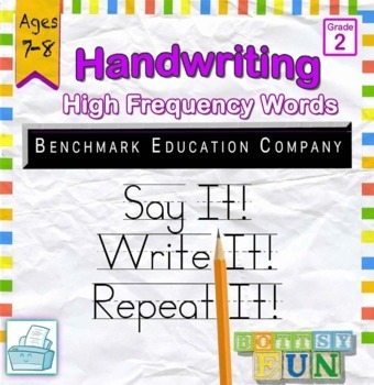 Preview of Handwriting: High Frequency Sight Words (Grade 2) (Benchmark Education Company)