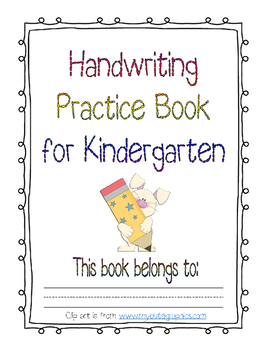 Handwriting House Practice Book for Kindergarten HFW by Shawnee Morgan