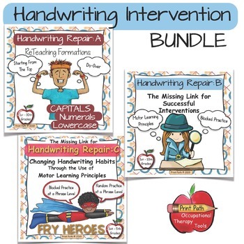 Preview of Handwriting Intervention: BUNDLE