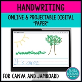 Projectable Handwriting templates for Canva and Jamboard